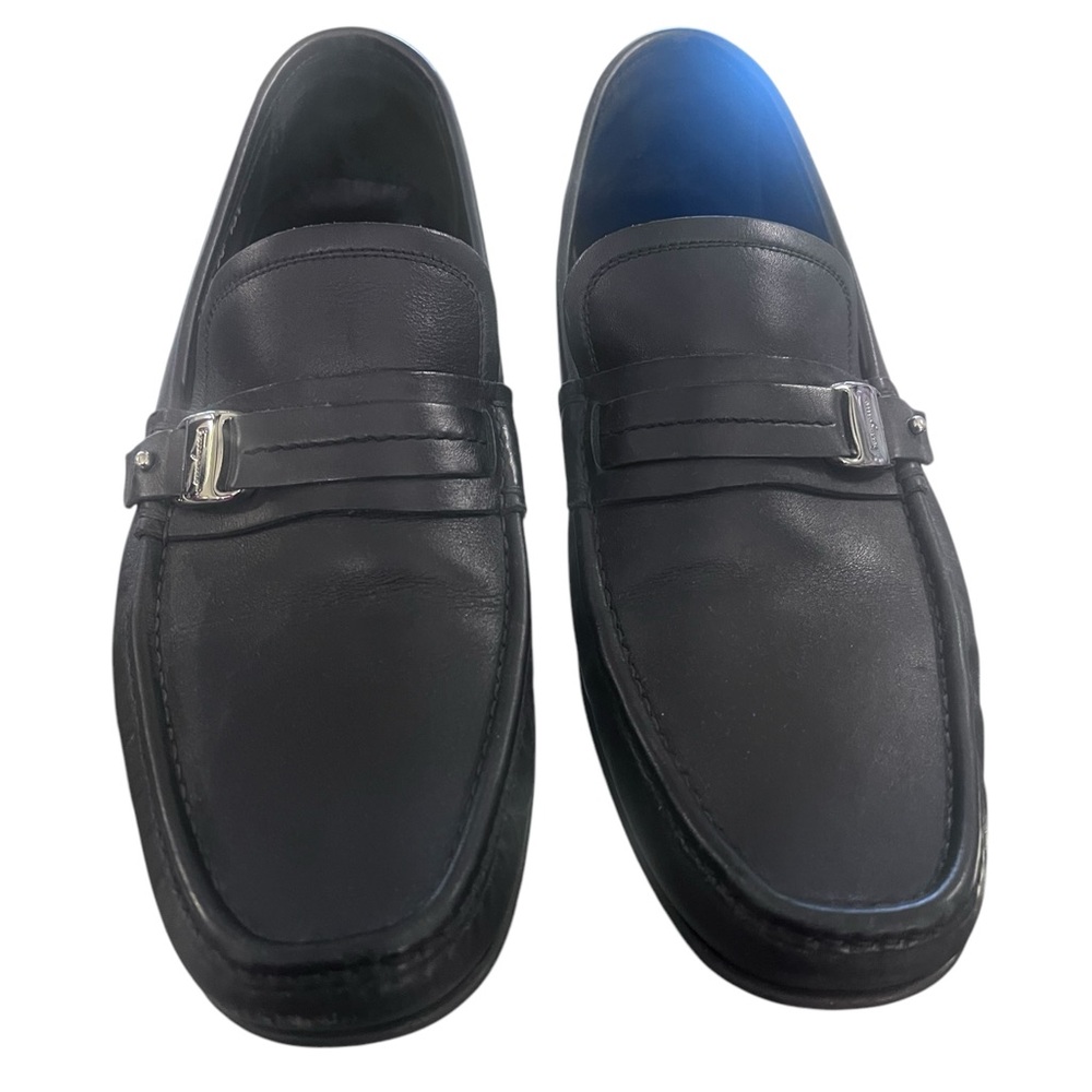 Men's Salvatore Ferragamo Black Leather Loafers